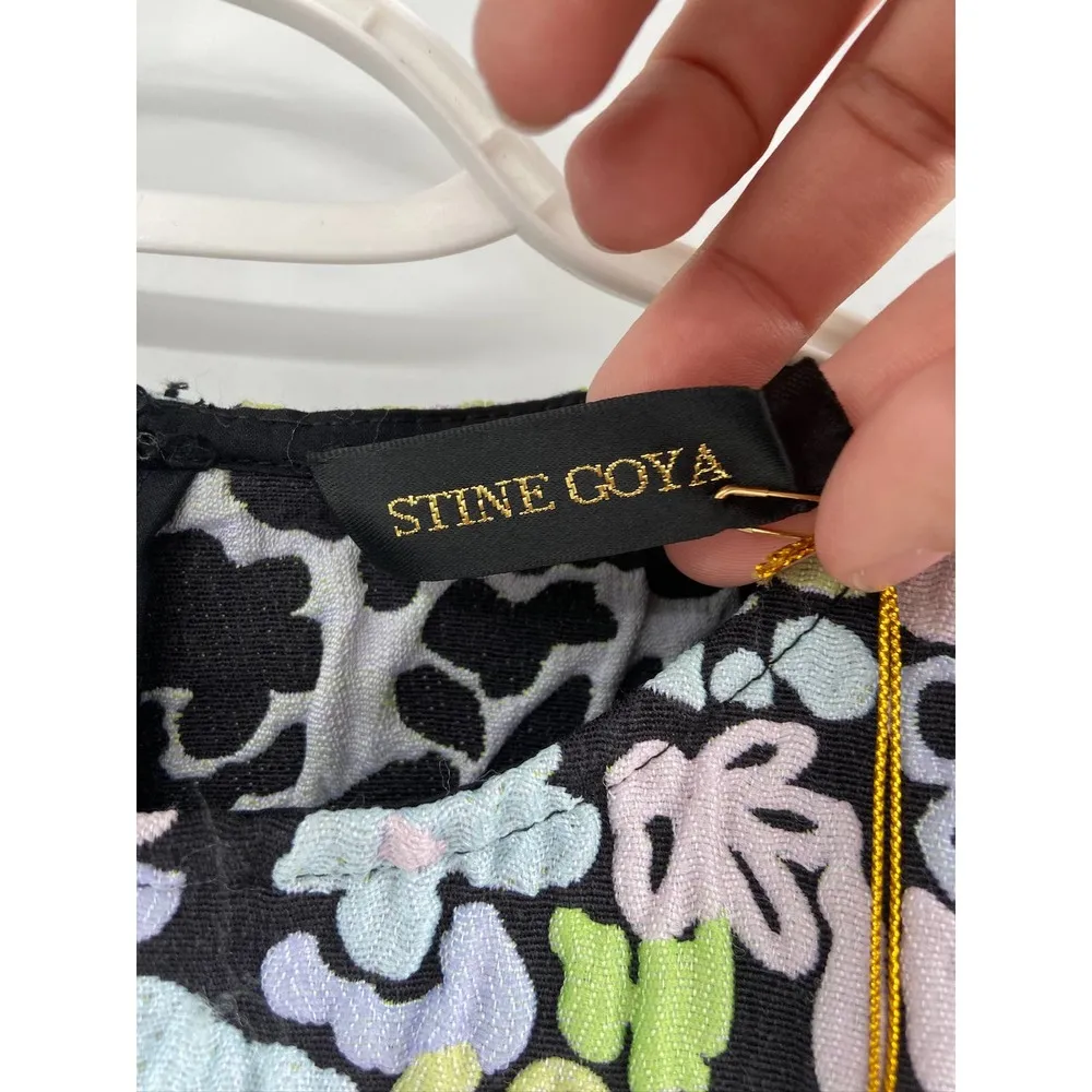 Stine Goya Lecce Abstract Jacquard Long Sleeve Mini Dress Size XS NWT - Image 81