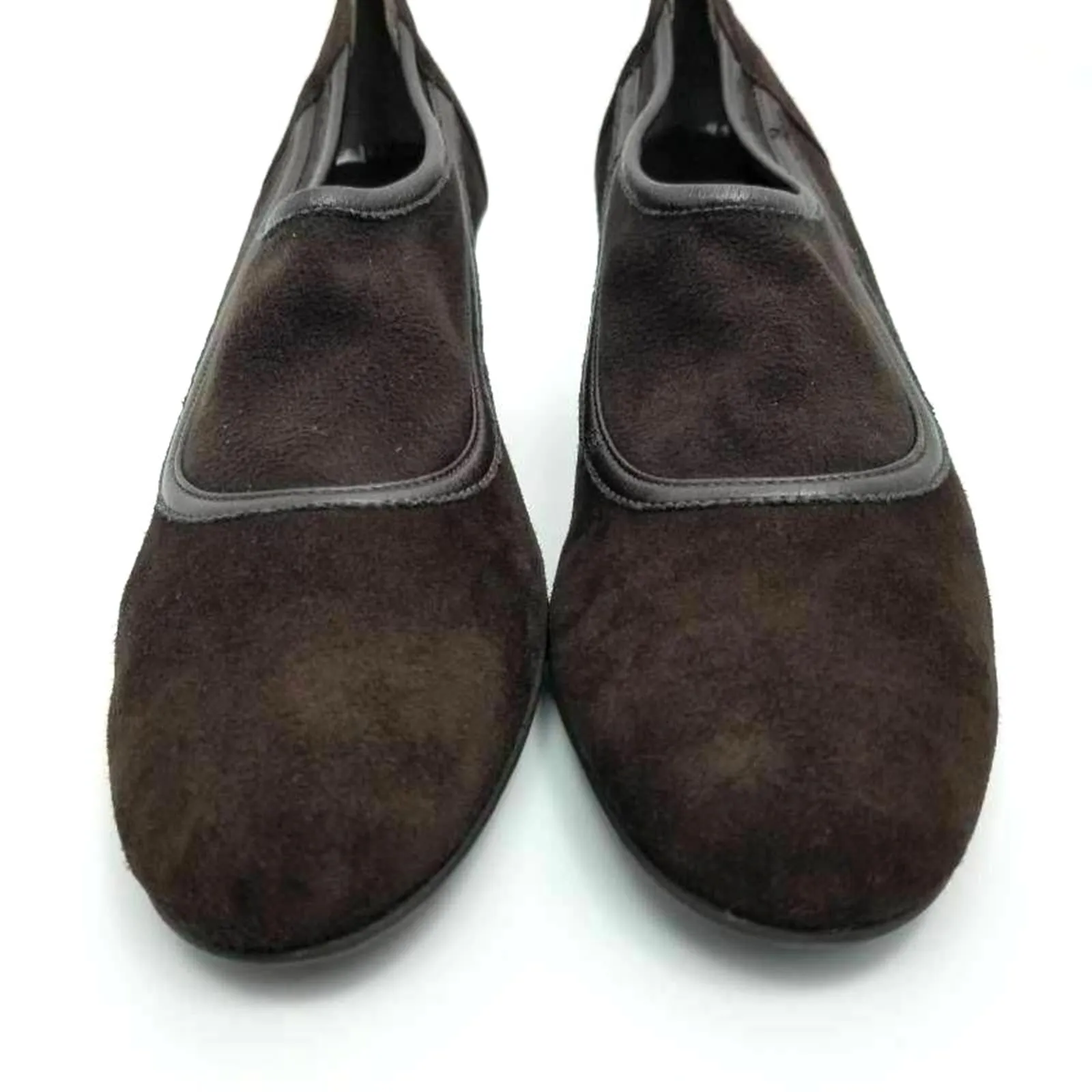 Prevata Ankle Booties Brown Wedge Heels Size 7.5 B - Image 4