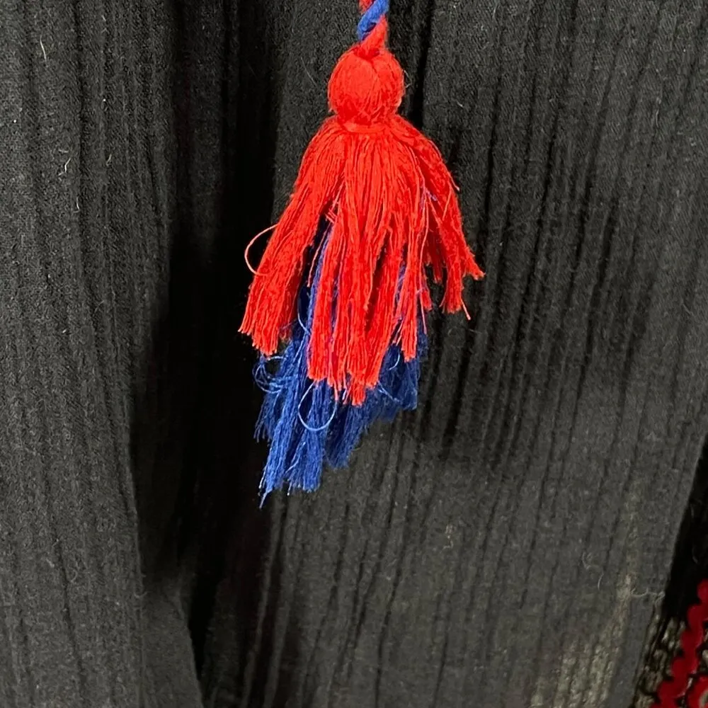 Anthropologie Velvet Graham and Spencer Loane Embroidered Peasant Dress XL (READ - Image 6