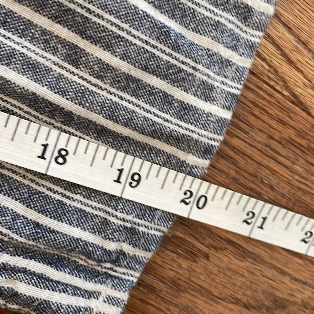 Old Navy striped linen blend jumpsuit small - Image 3