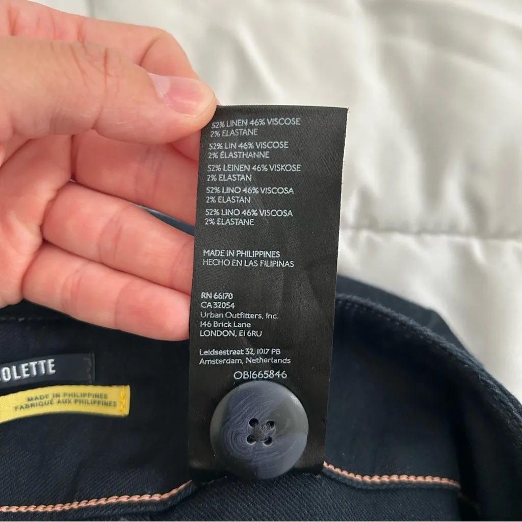 Maeve by Anthropologie The Colette linen blend pants blue 25P - Image 15