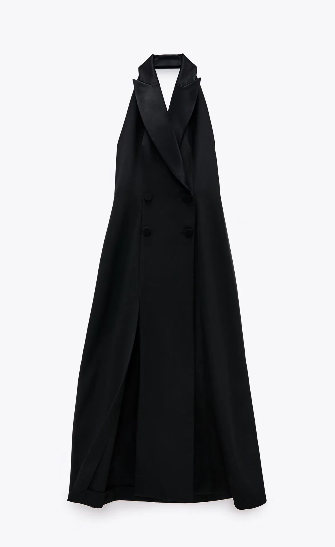 Black Limited Edition Halter Neck Wrap Dress - Image 9