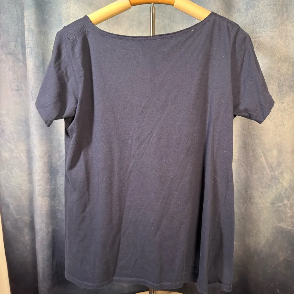 Judith March Women's Navy Graphic Tee - Image 2