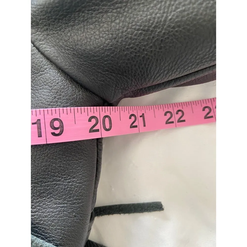 Harley Davidson Motorcycle Vintage Black Leather Fringe Jacket Size Small Riding - Image 12