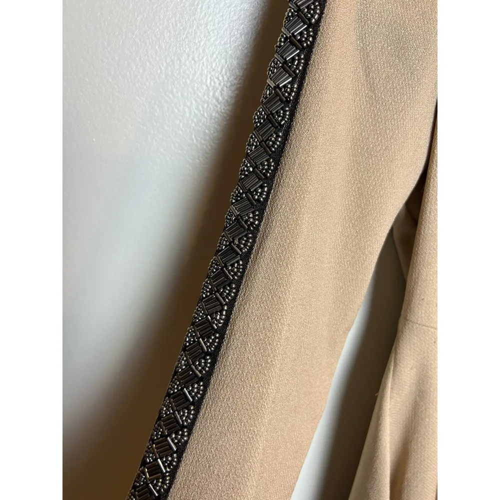 Love Riche Tan A Line Dress Size Small Neutral Preppy Skater Dress - Image 4