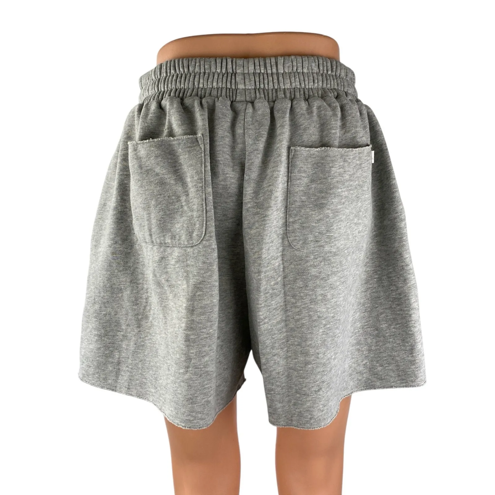 Out From Under Gray Fleece Elastic Waist Low Rise Wide Leg Sweat Shorts Size XS - Image 2
