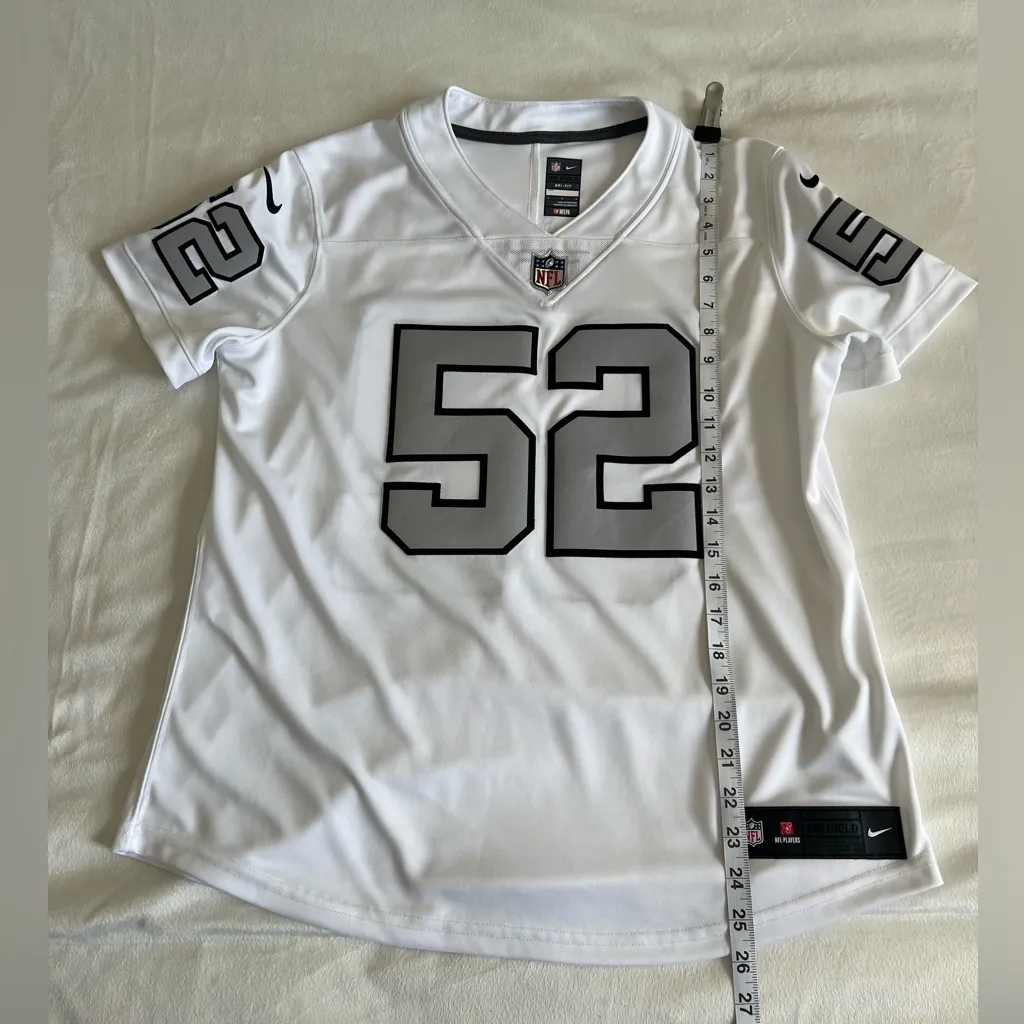 Las Vegas Raiders Khalil Mack Nike Jersey Women’s‎ Size Large - Image 4
