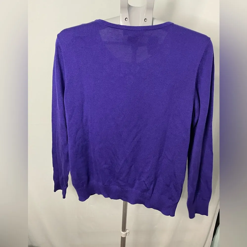 Appleseed’s purple sweater with silver gem detail size large‎ - Image 6