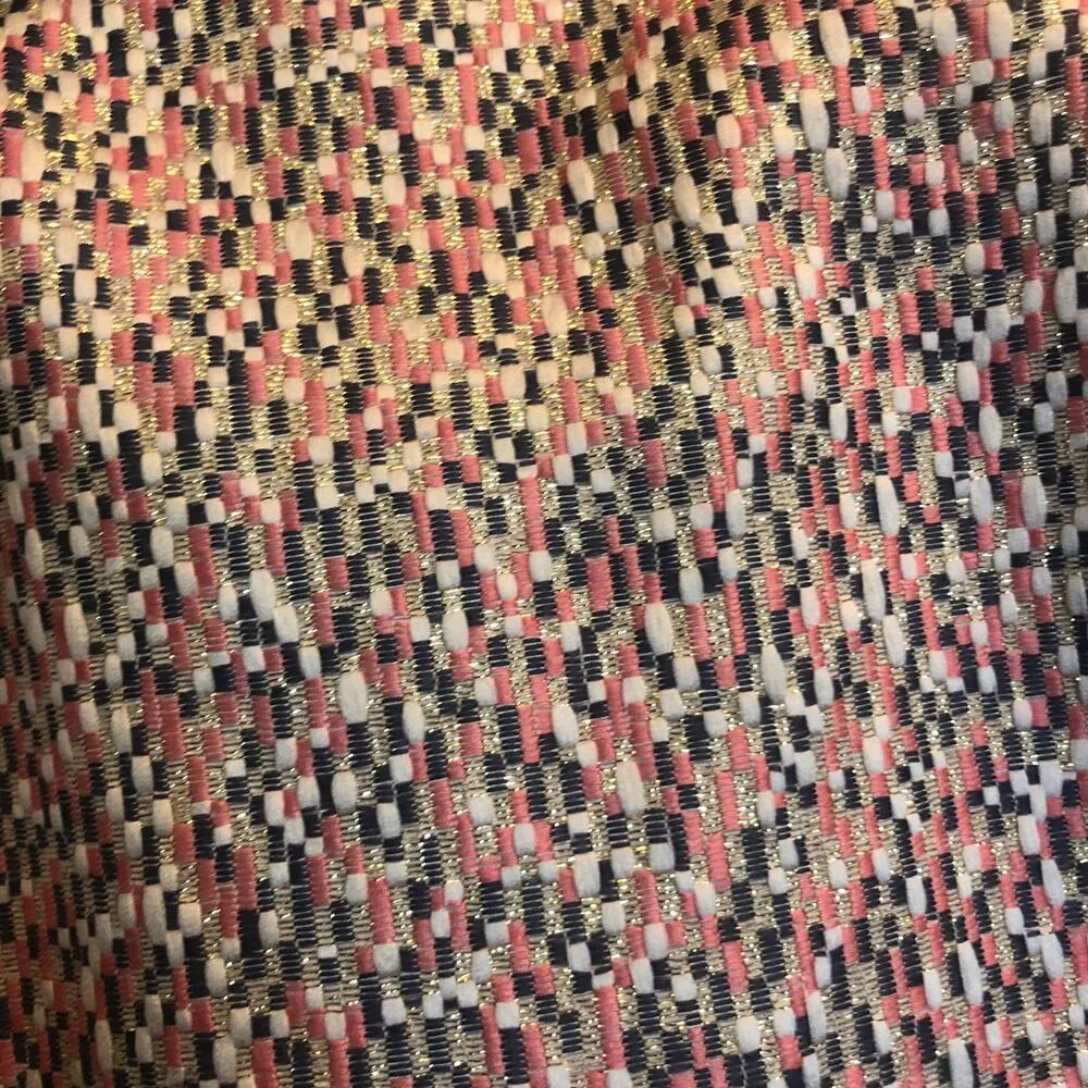 J. Crew NWOT Women's Pink Metallic Confetti Jacquard Mini Skirt - Size 2 - Image 2