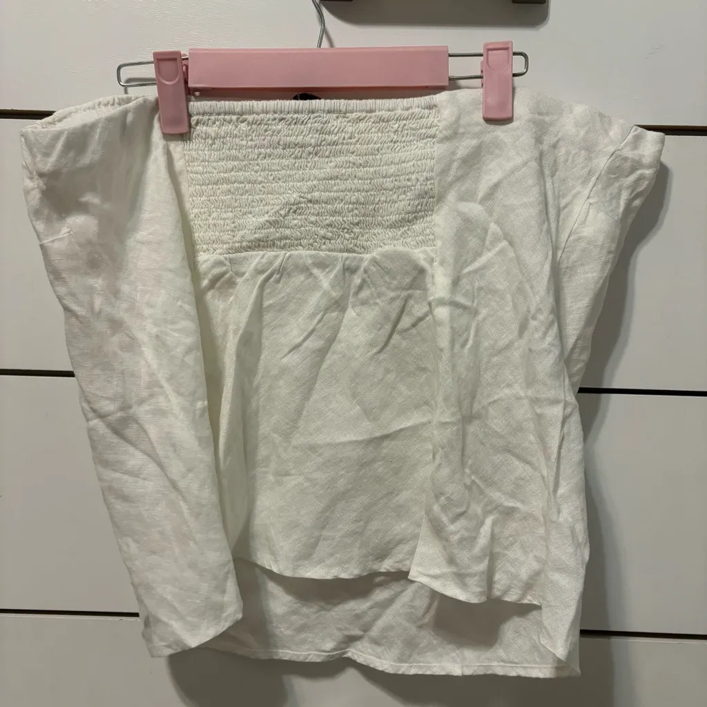 Quince 100% European Linen Strapless Top NWT - Image 4