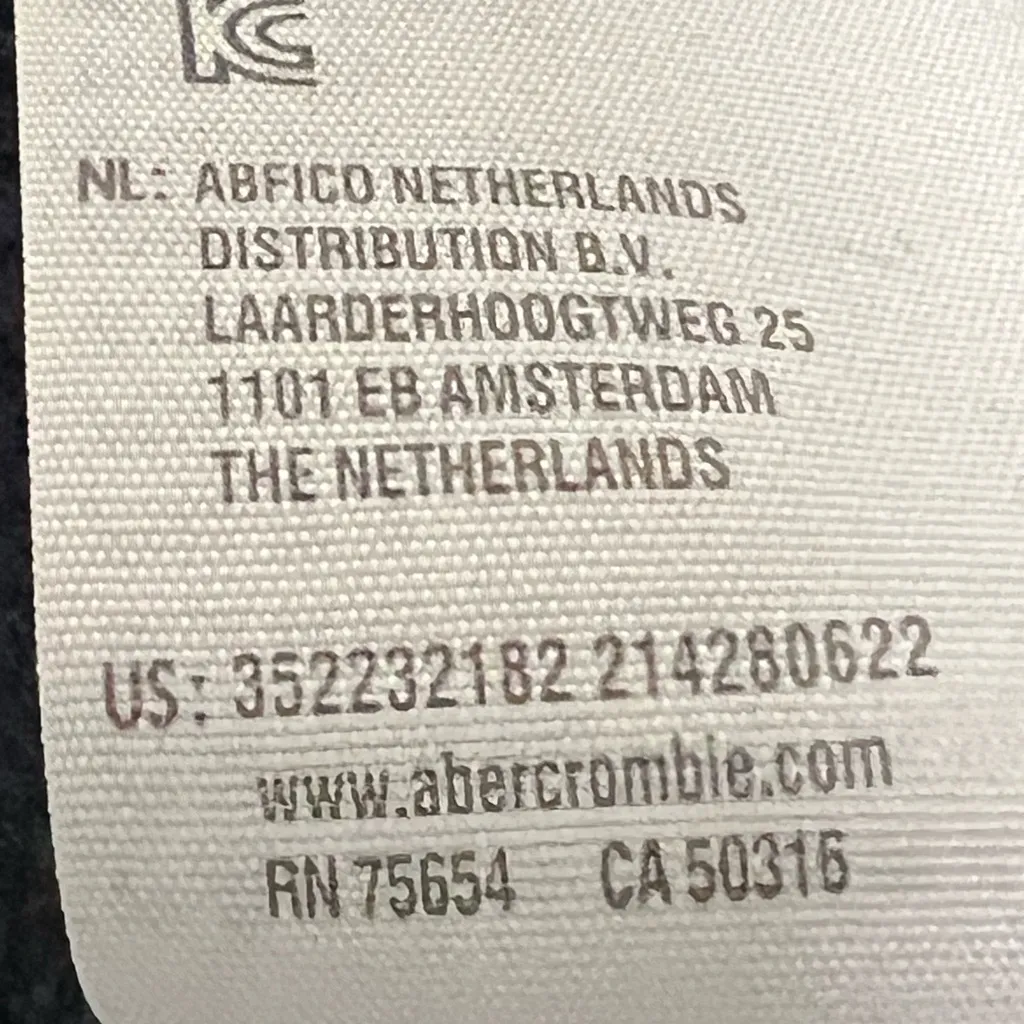 Hollister California Blue Sweatshirt with Raw Edge - Size Small - VGUC - Image 7