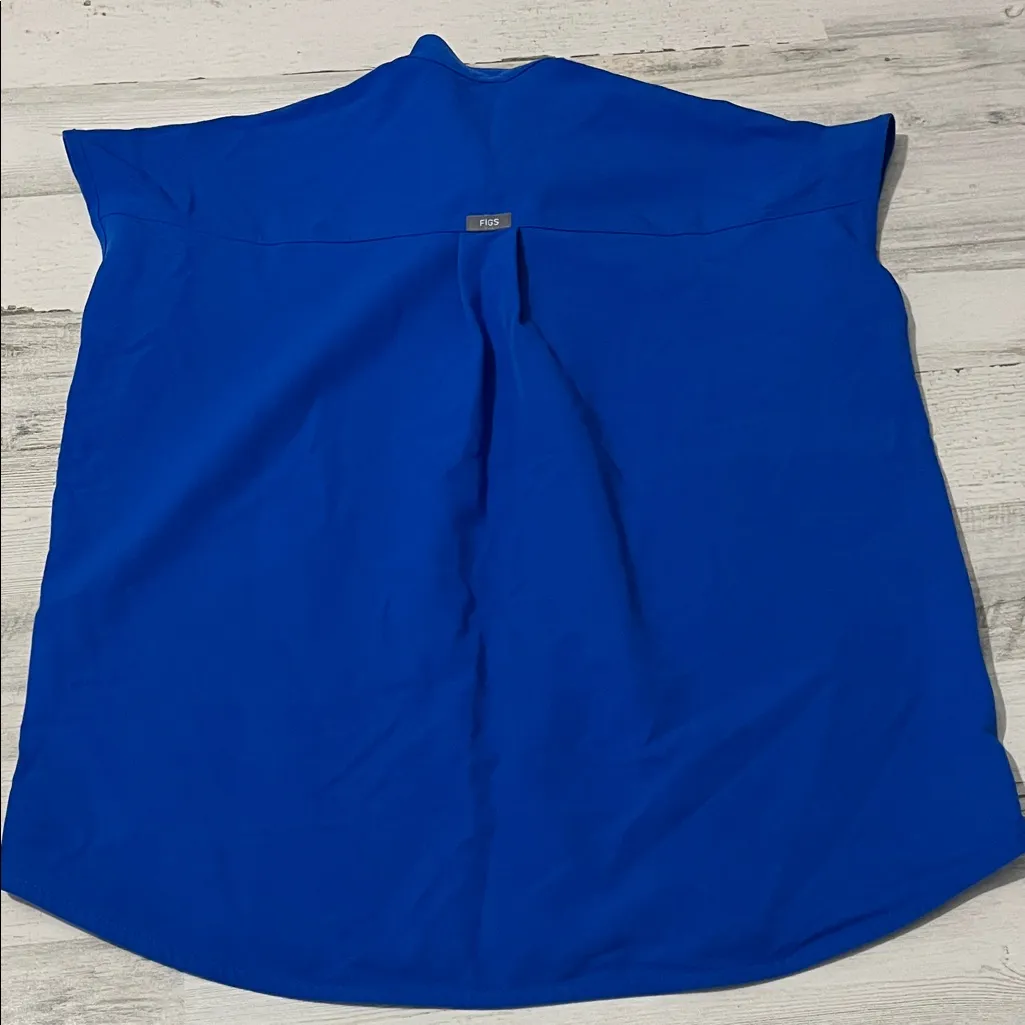 Figs Women's Rafaela  Royal Blue Blouse Size XXS - Image 6