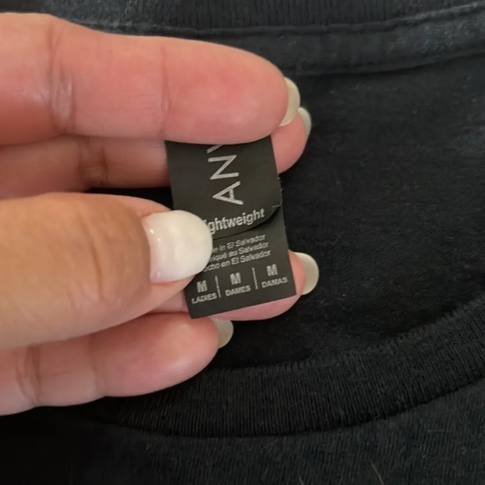 Women's Black Graphic Shirt Girls Compete Women Empower Size Med #4004 - Image 3