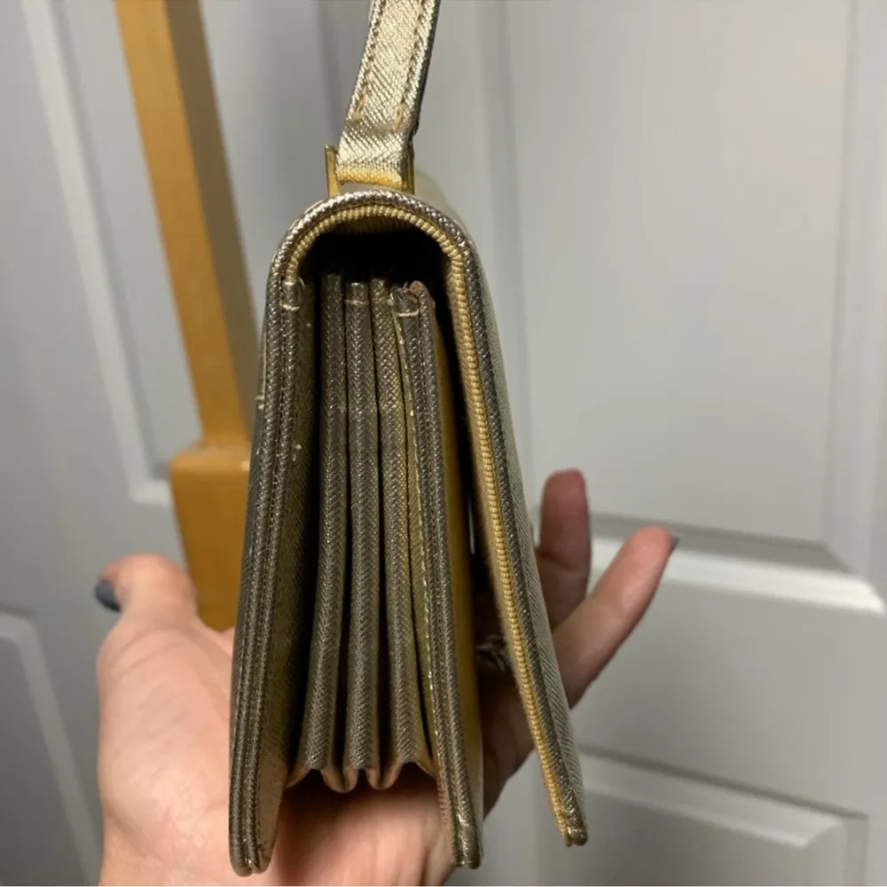 Vintage Gold Nicholas Reich Purse - Image 2