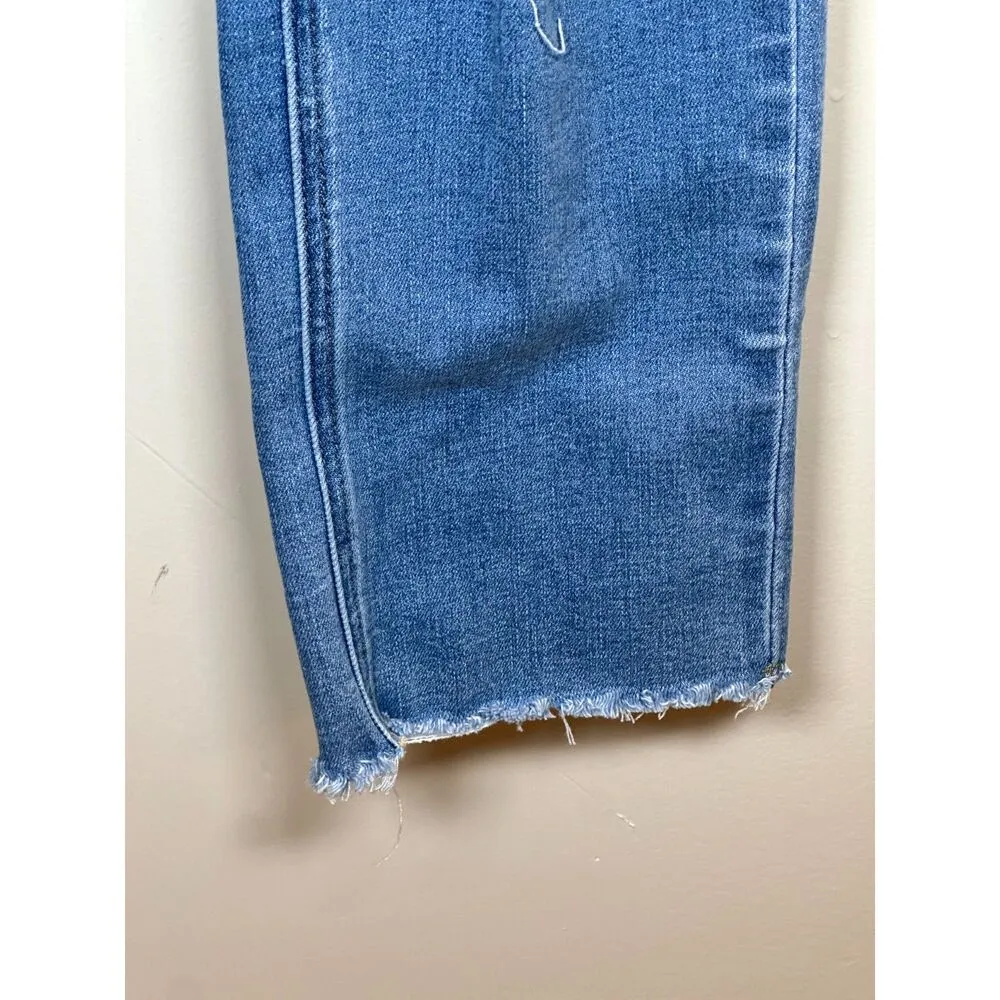 Vervet Women's V2151 Size 30 Blue High Rise Distressed Slim Straight Denim EUC - Image 10