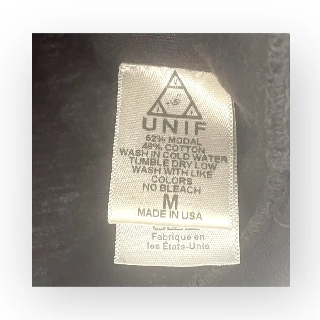 HTF: UNIF ☻ Rock Festival Grunge Skeleton Hand Muscle Tee Tank ☻ Dirty Black M - Image 9