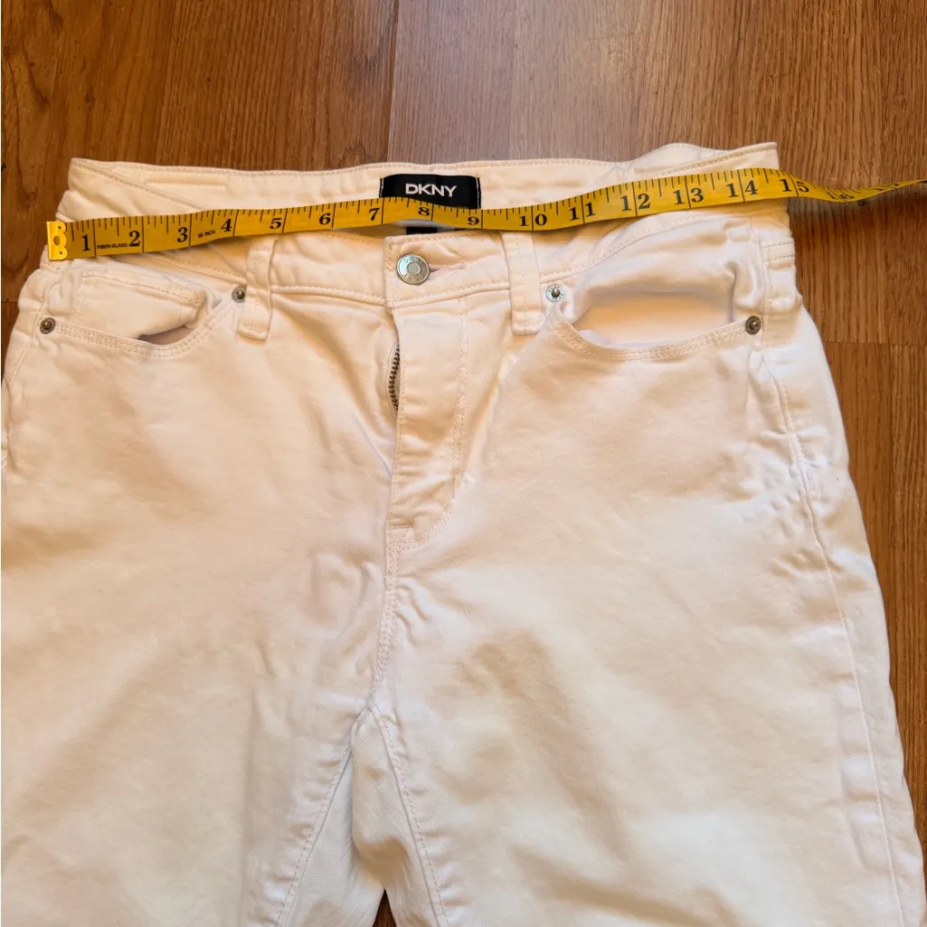 DKNY Women's White Skinny Jeans - Image 3