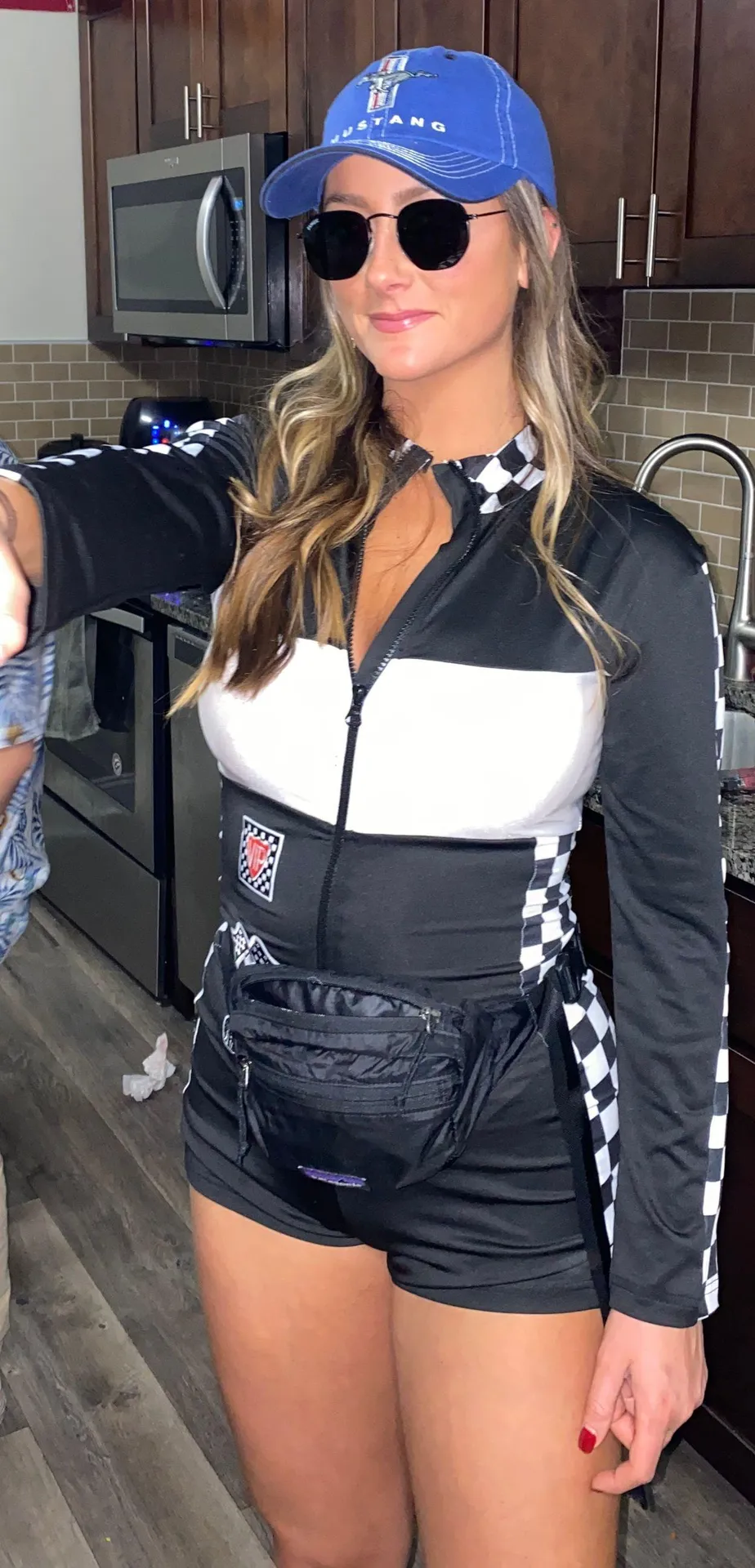 Racecar Driver Zip Up Romper - Image 2