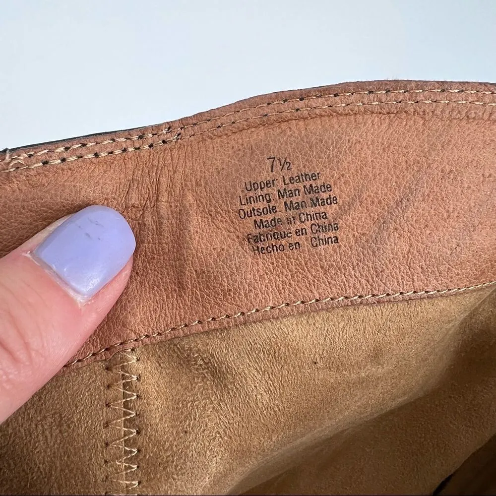 Kenneth‎ Cole Black Leather riding Boots Size 7.5 - Image 3