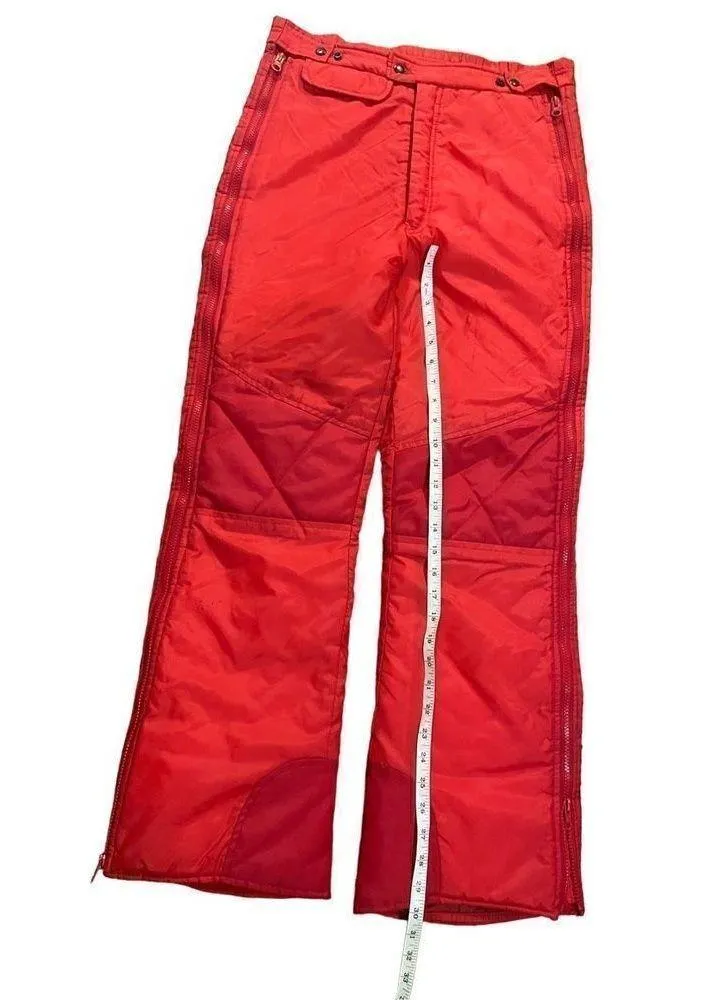 Obermeyer Vintage Red Ladies Warm-Up retro ski pants size 12 - Image 9