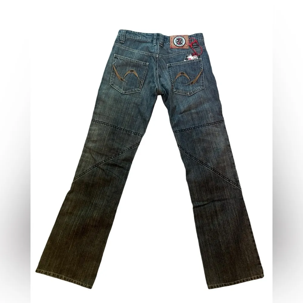 Sartso Killer Women’s Motorcycle‎ Bootcut Jeans Blue Size 28 - Image 3