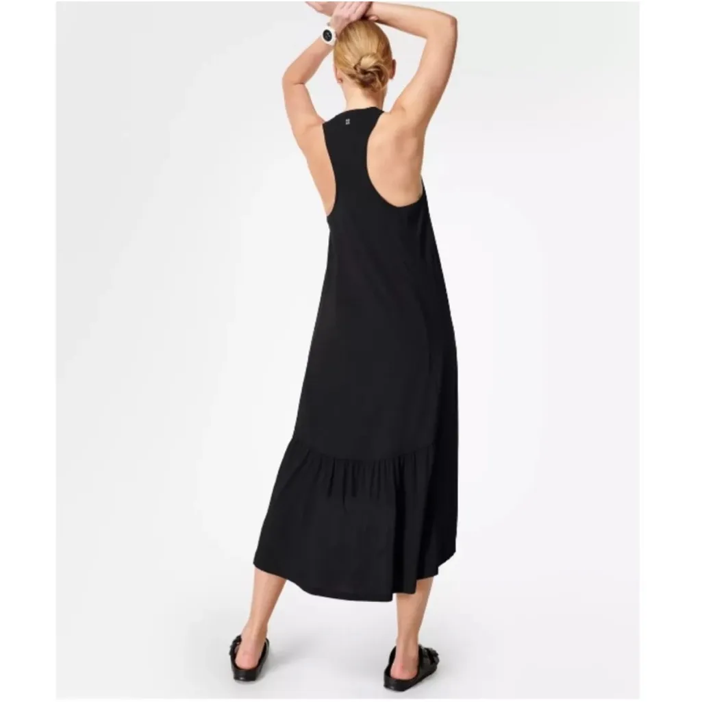 NWT Sweaty Betty Black Explorer Ace Sleeveless Midi Dress Size Medium - Image 7