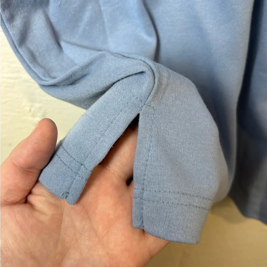 Vintage Bon Worth Woman’s 90’s Puppies Short Sleeve Casual Shirt Size Large Blue - Image 5