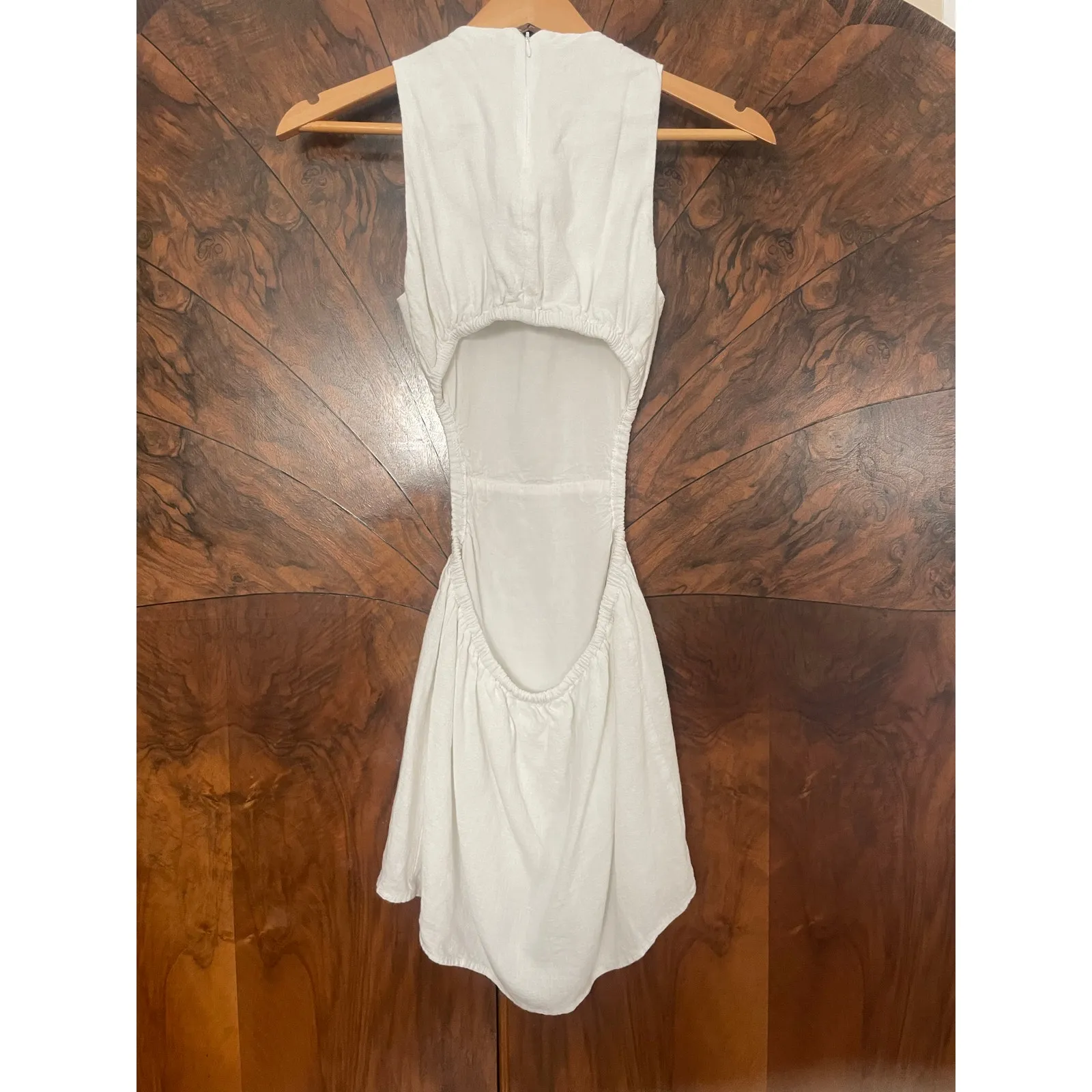 WHITE FOX In the Bag Cutout Mini Dress in White XS - Image 4