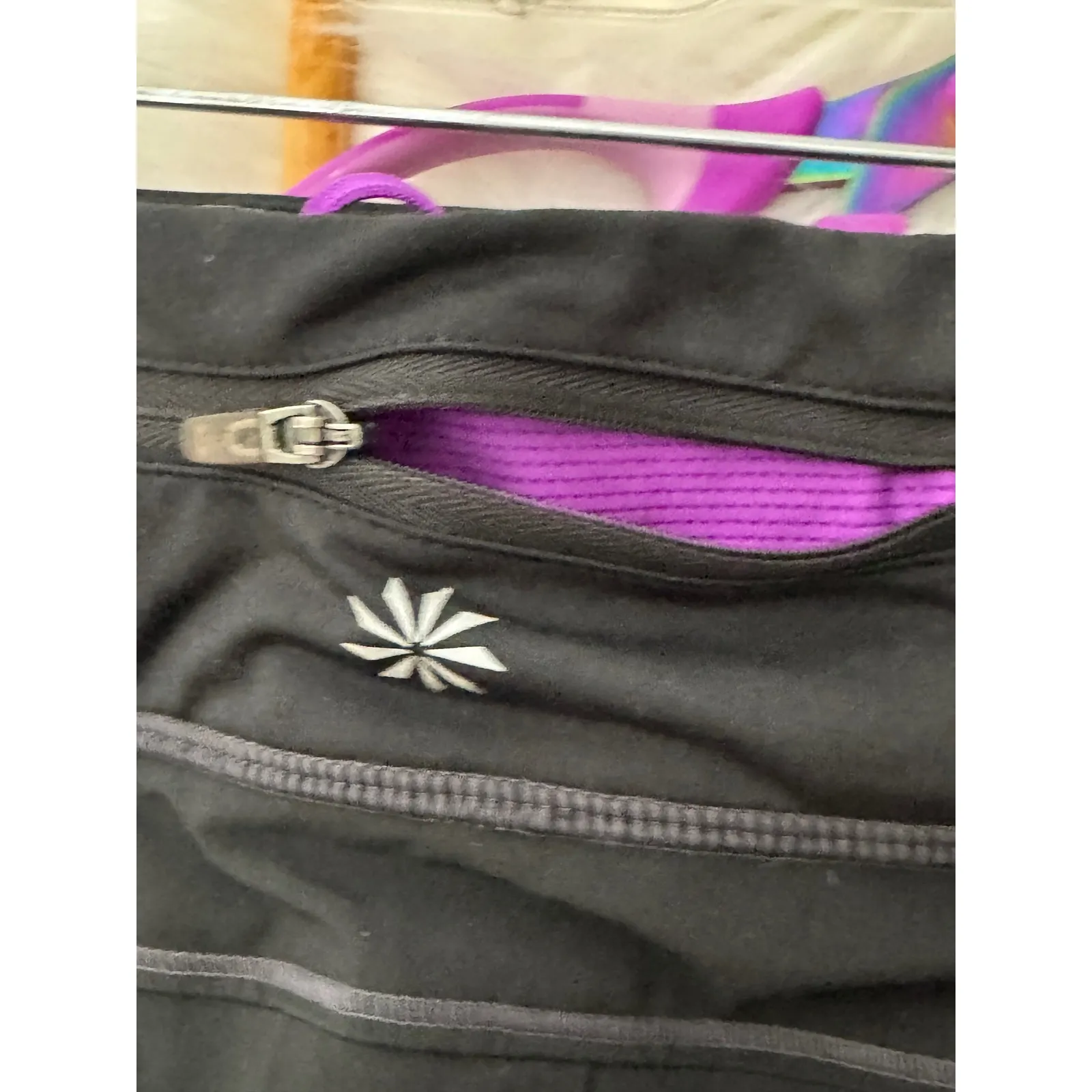 Athleta Black Pleated Athletic Skirt golf pickle ball With Built-in Shorts SZ S - Image 3