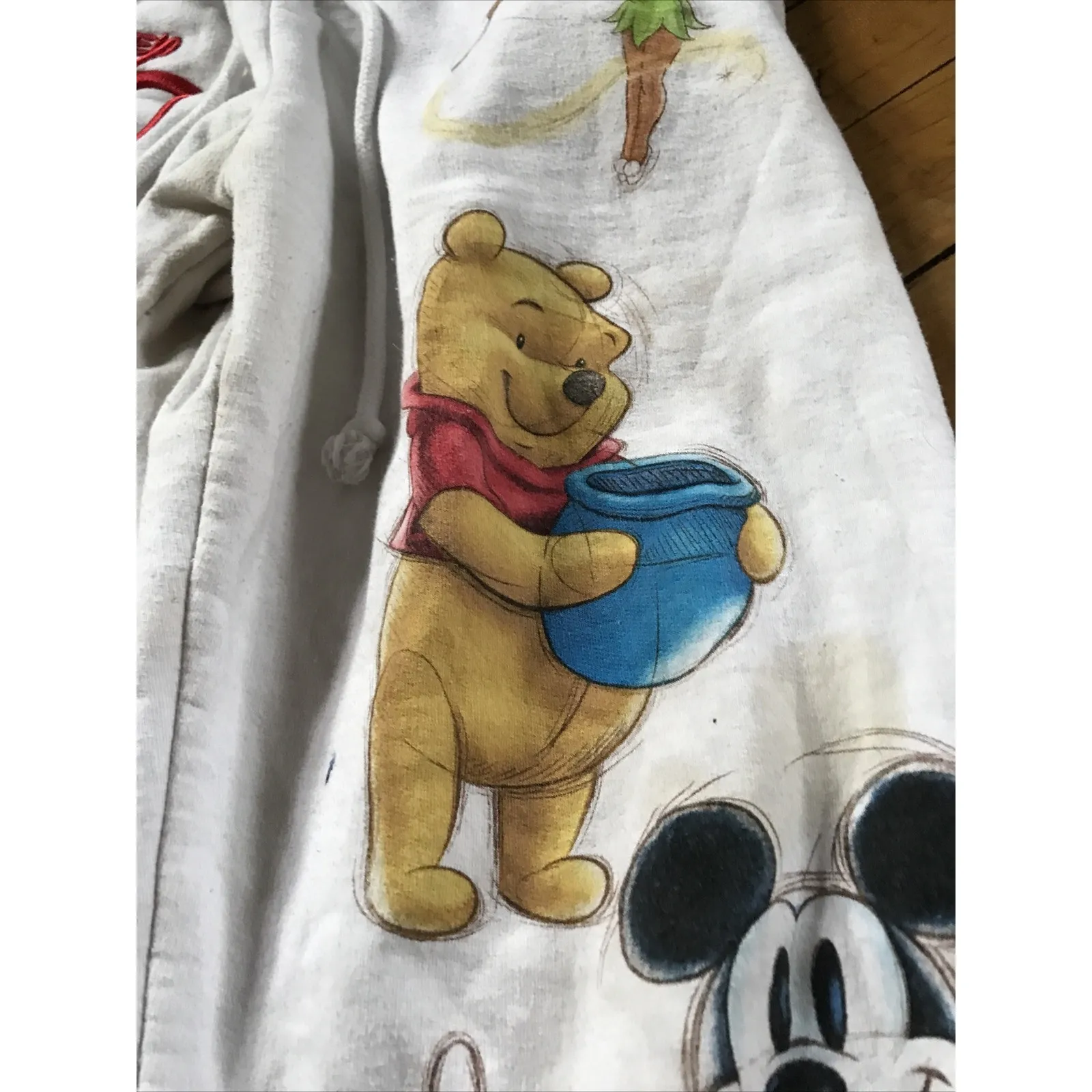 Disney 100 Sweatpants Juniors Small (3-5) Mickey Stitch Pooh Tinkerball - Image 6