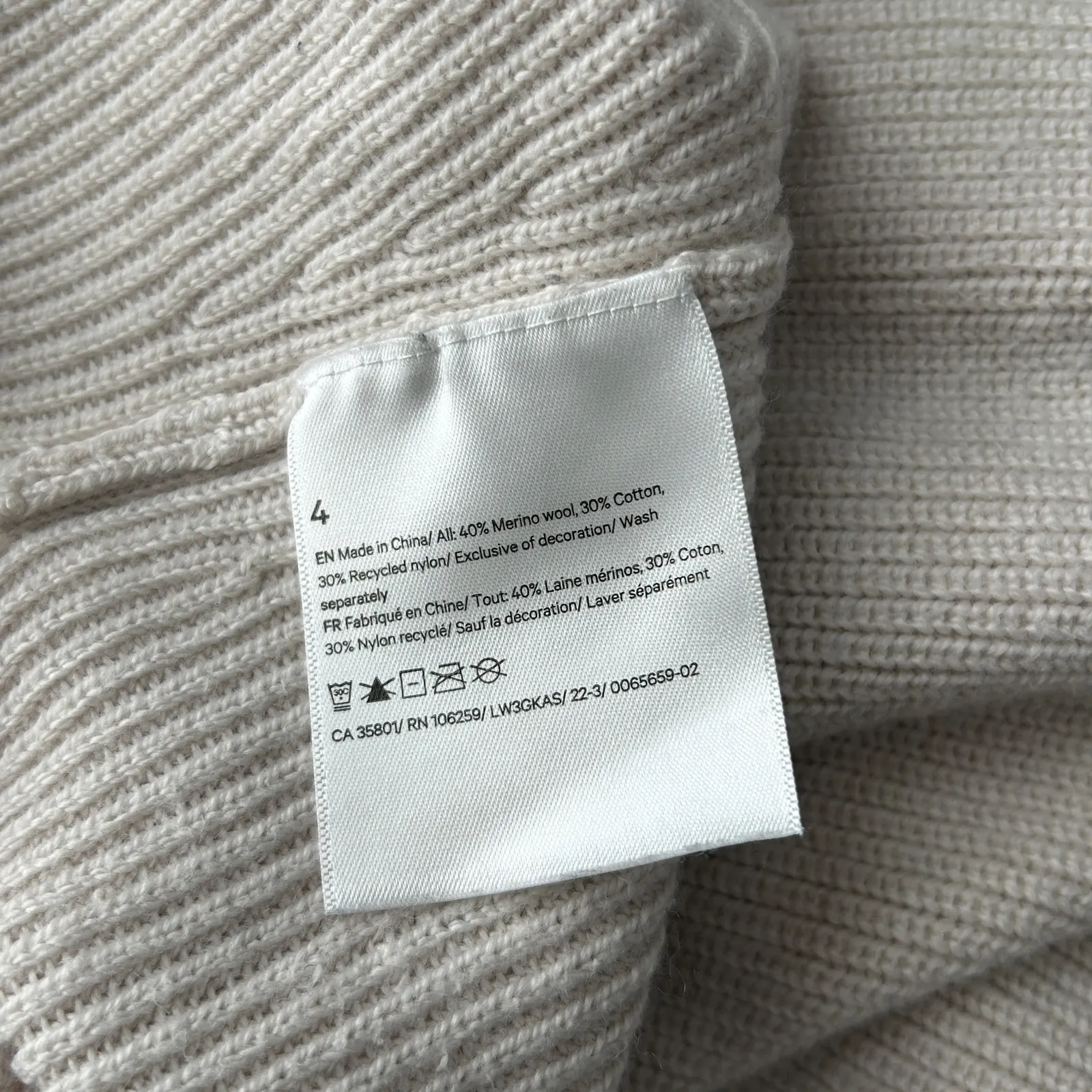 LULULEMON Merino Wool-Blend Ribbed Crew Neck Sweater Womens 4 Athleisure Comfort - Image 7