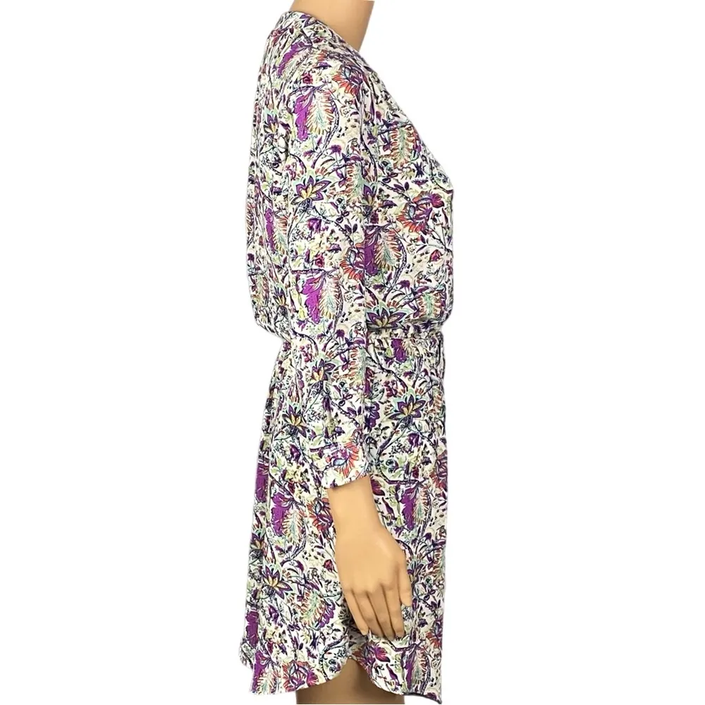 DANIEL RAINN colorful, abstract floral short dress with Pockets. Size XS. EUC - Image 4