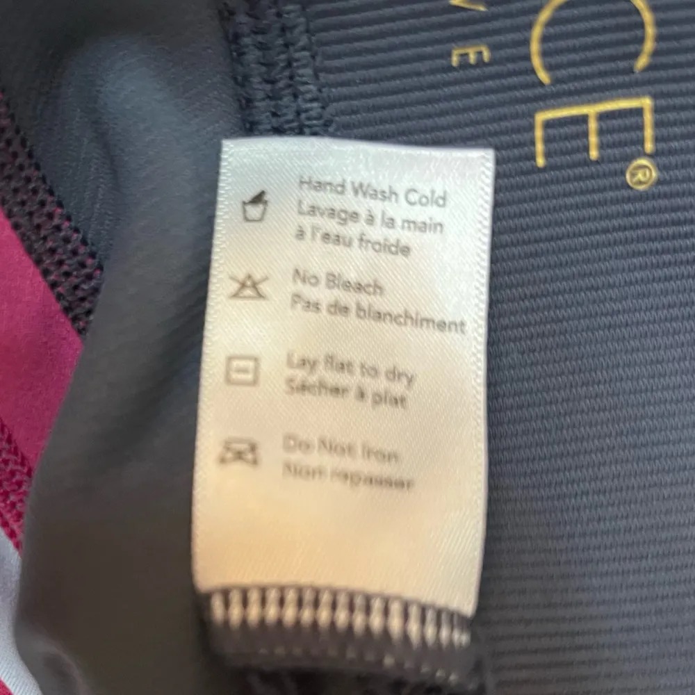 L*Space Leggings Chasing Rainbows Slate Grey Color w/ Pink Blue White Sz L NWT - Image 15