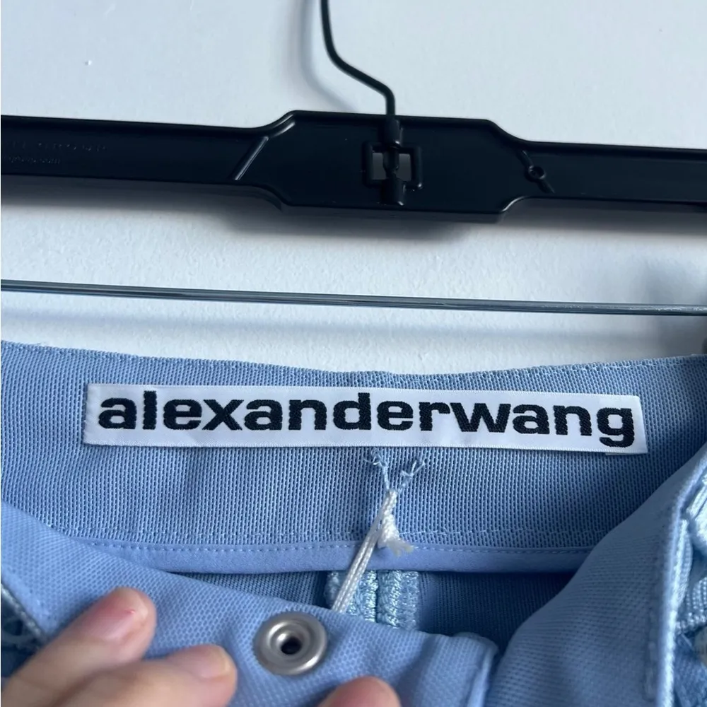 Authentic NEW with tag Alexander Wang light blue mesh form-fitting pants - Image 5