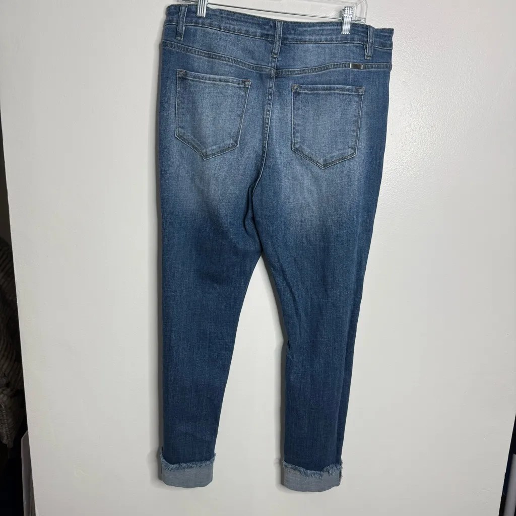 Kancan Stevie Mid‎ Rise Ankle Skinny Jeans Distressed Size 1XL (16W) Blue - Image 8