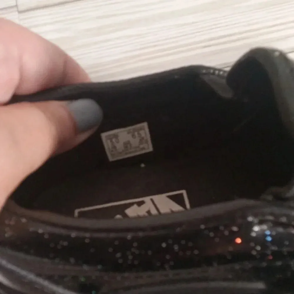 Vans classic slip on patent galaxy black women's 6.5 - Image 4