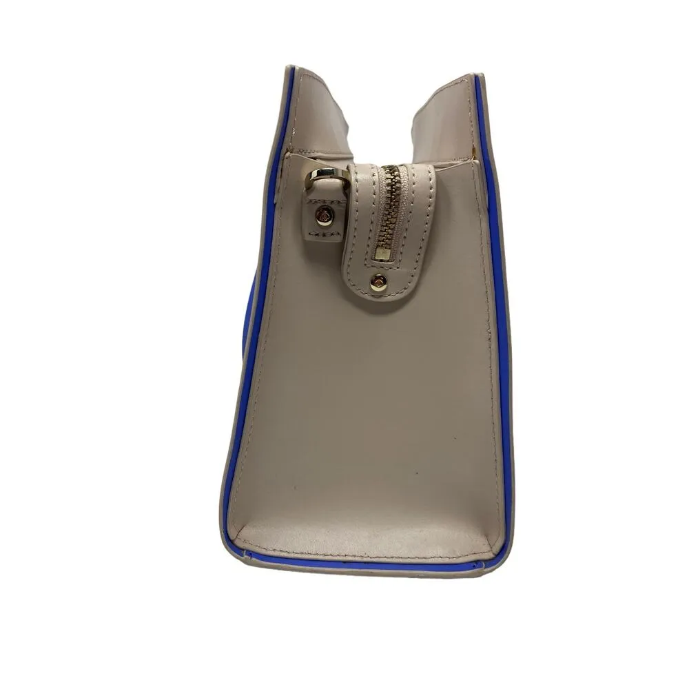 Kate Spade Arbour Hill Kyra Tote Bag Pumice & Adventure Blue Leather Shoulder - Image 8