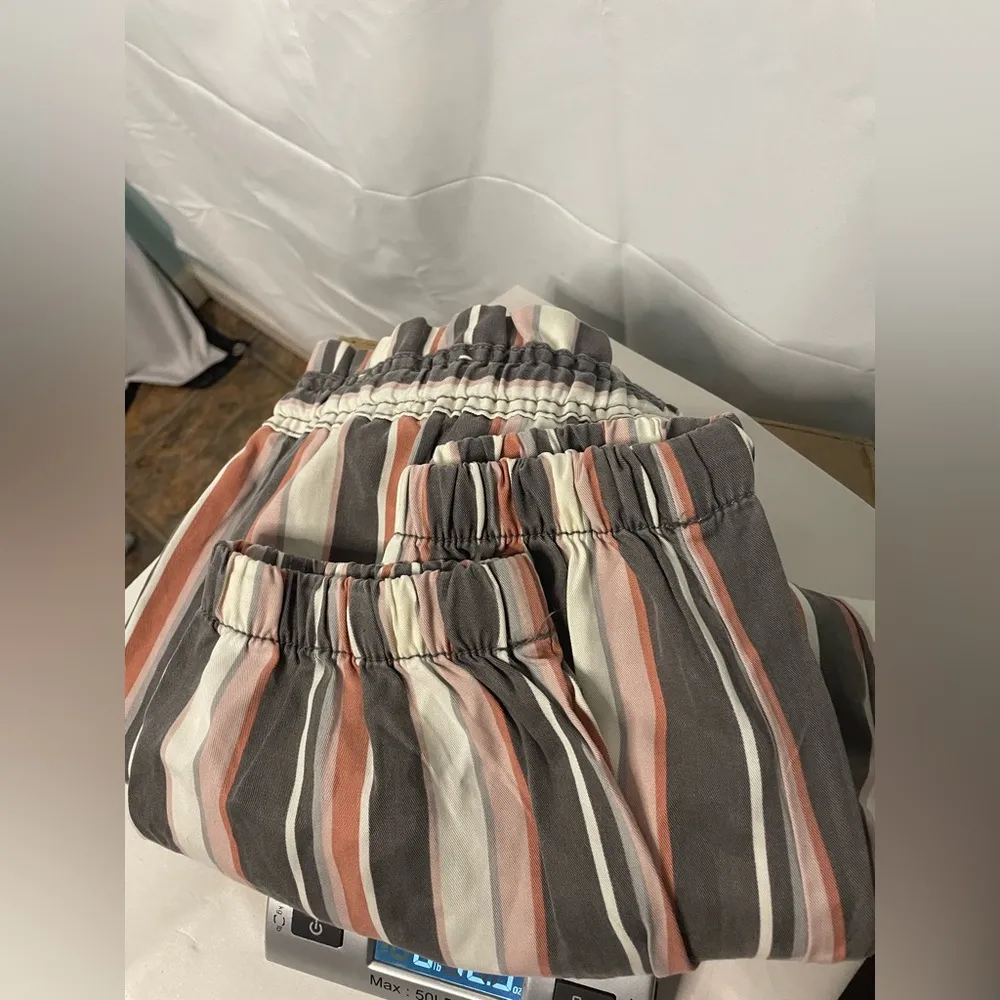 American Eagle striped garbage bag jogger style pants size‎ large - Image 8