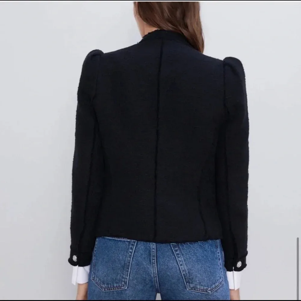 Blogger's Fav| NWT Zara Tweed Poplin Blazer Jacket - Image 11