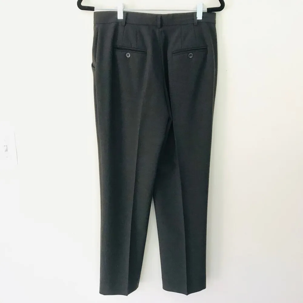 Tse Surface Brown Wool Blend High Rise Cropped Dress Pants Women's Size 8 - Image 2