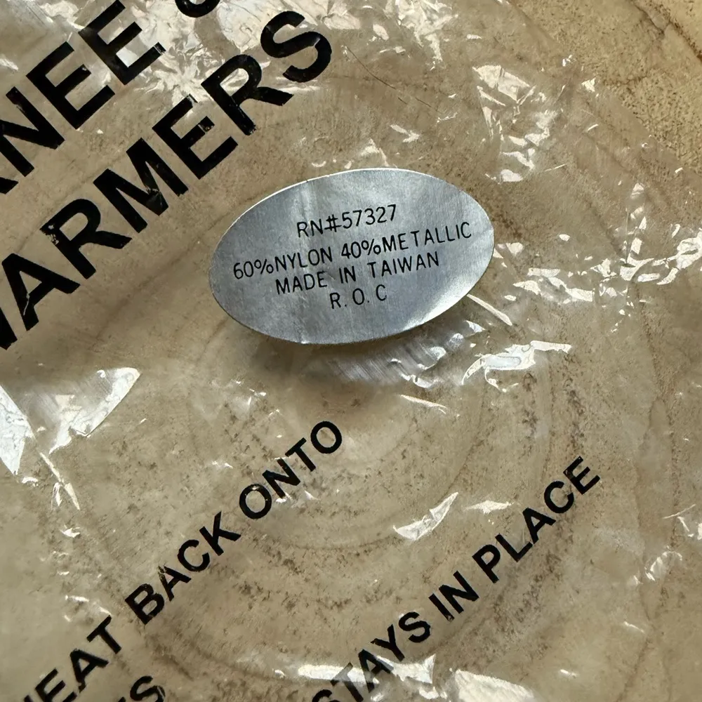 NOS Jobar’s silver metallic thermal knee and elbow warmers, one size - Image 6