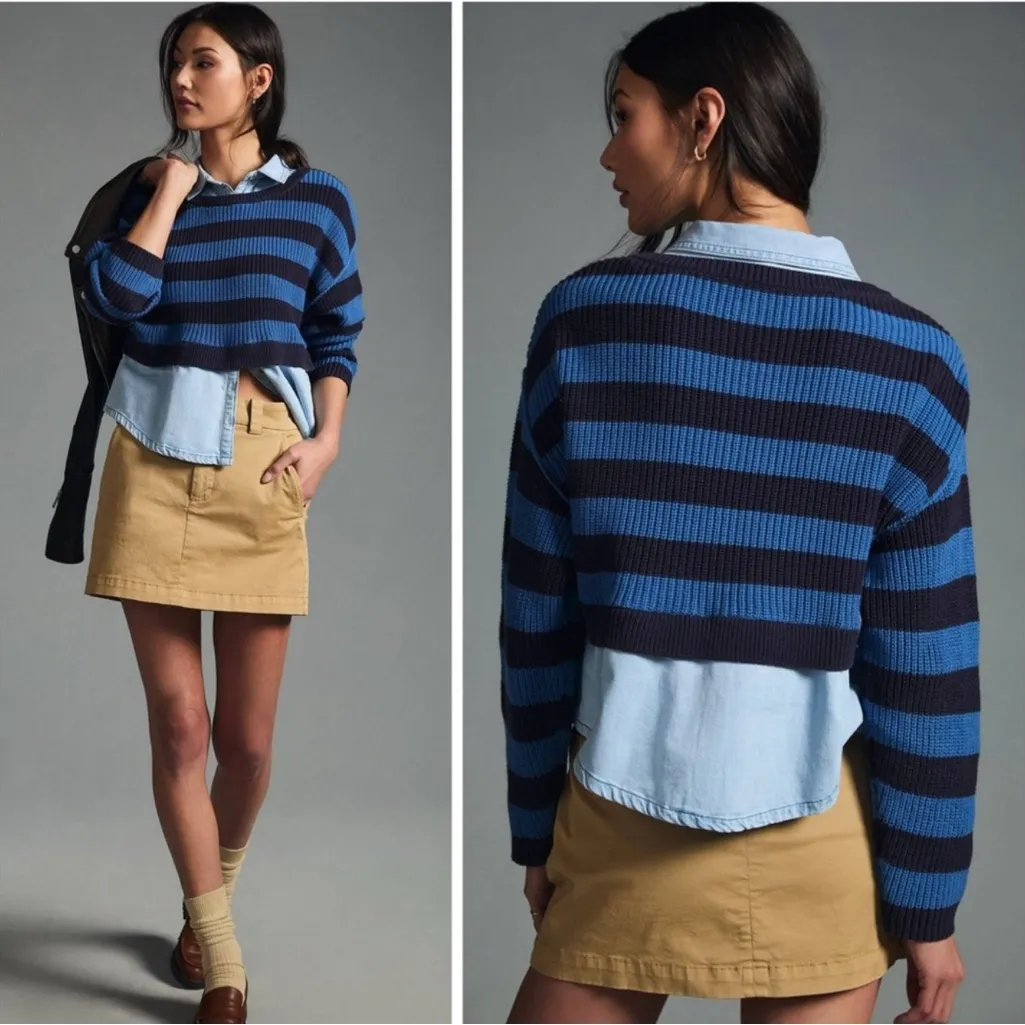 NEW Anthropologie PILCRO Layered Twofer Sweater - Image 2