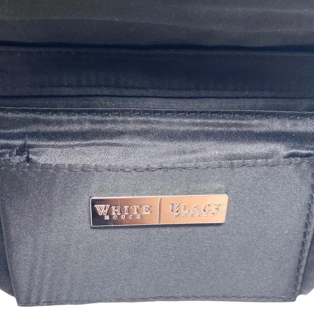 White House Black Market WHBM ⌘ Checkerboard Chain Handle Mini Bag ⌘ B + W ⌘ - Image 5