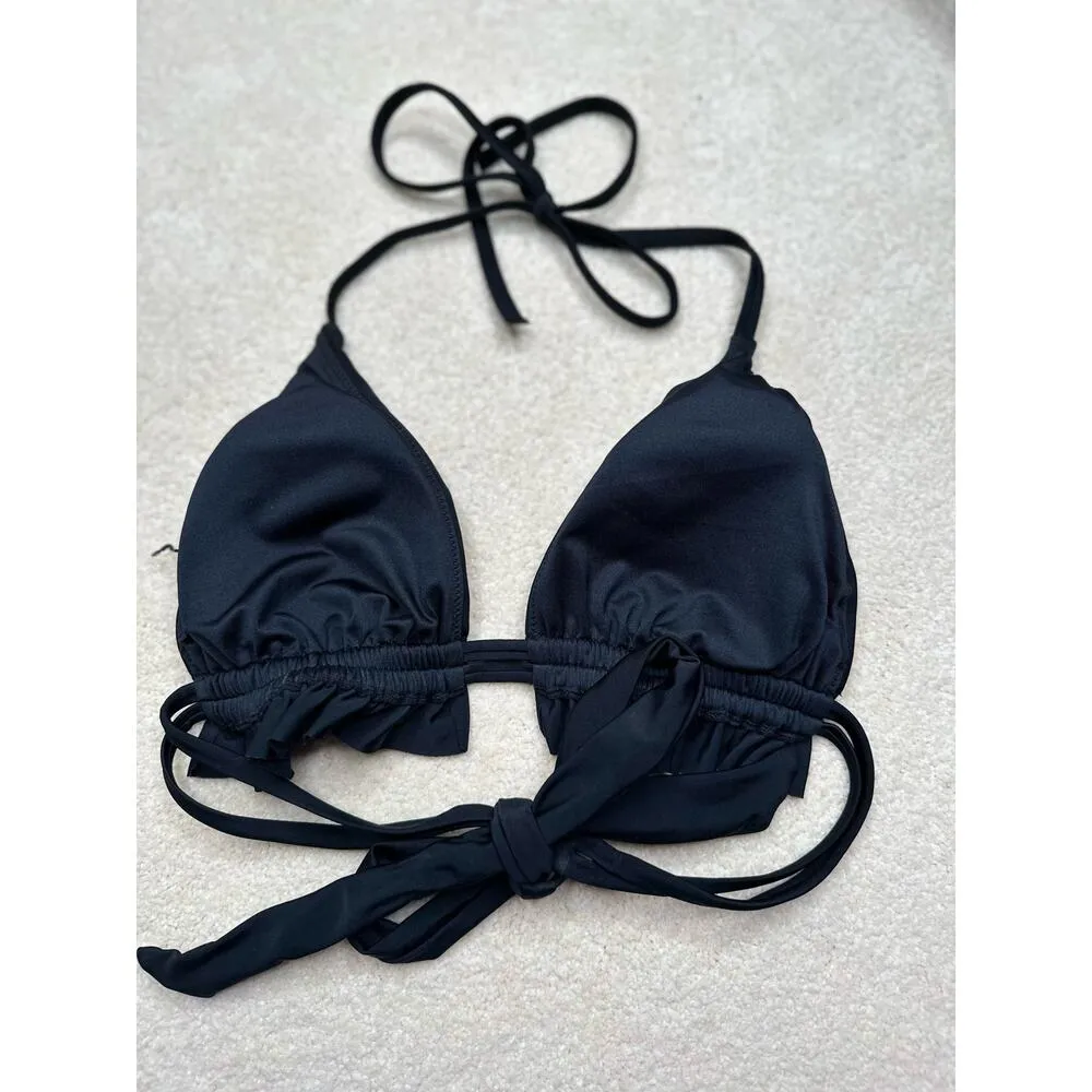 Target : Black Ruffle Bikini Top - Image 3