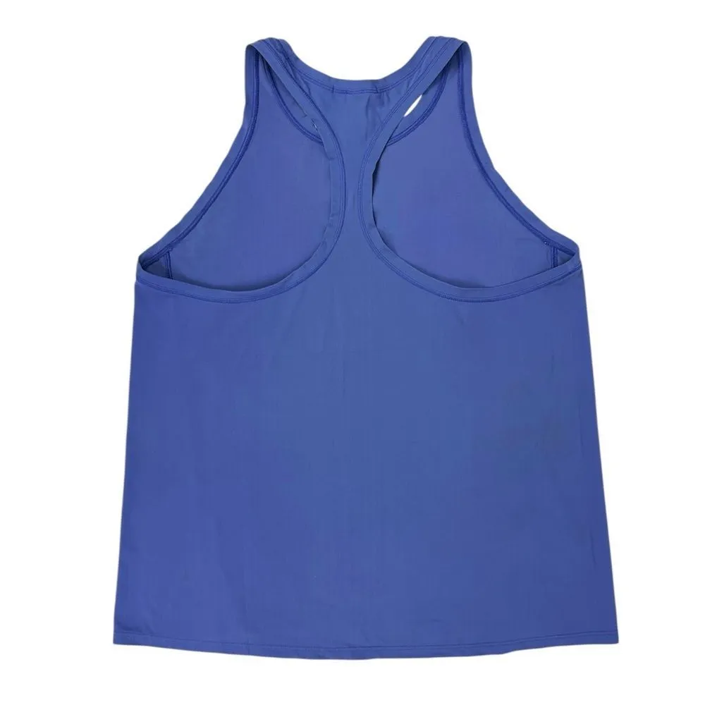 Athleta Ultimate Train‎ Sleeveless Tank Top Merlin Blue Periwinkle Size Medium - Image 2