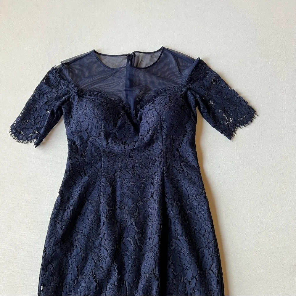 Lace Overlay Formal Maxi Dress - Image 8