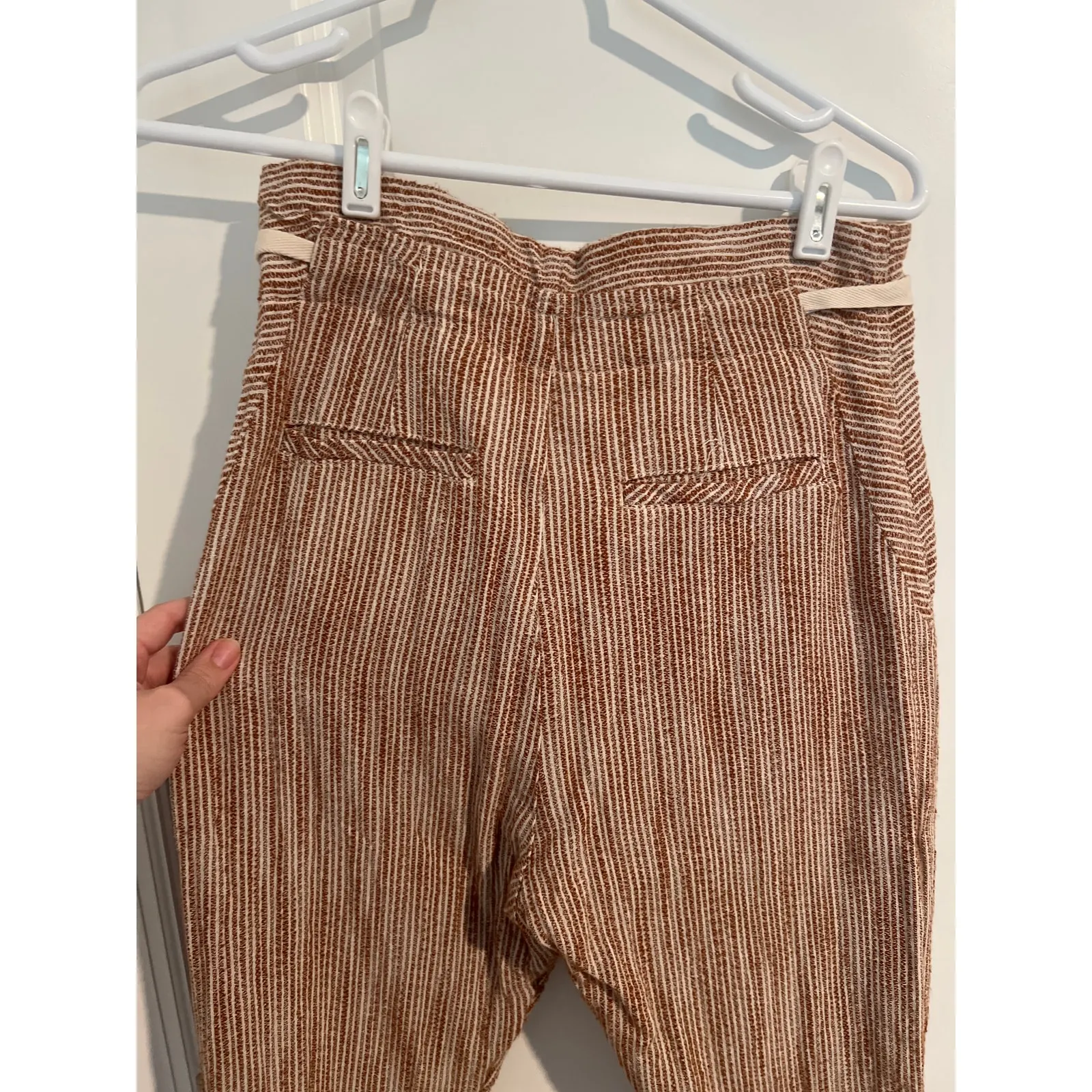 Free People Caraway Light at Sunrise Pants – Size 4 – Brown Striped - Image 8