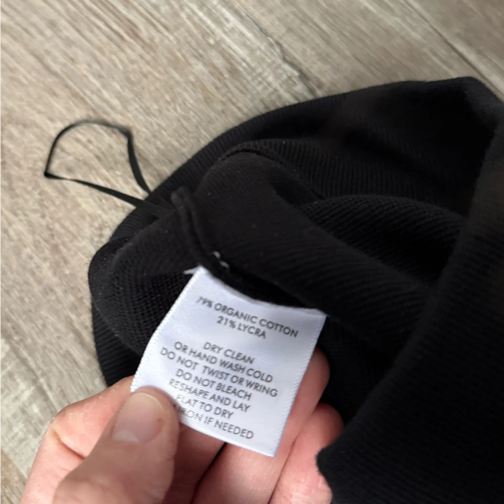 NWT WHITE & WARREN Superfine Organic Cotton Kick Flare Pant Black Casual Pant S - Image 11