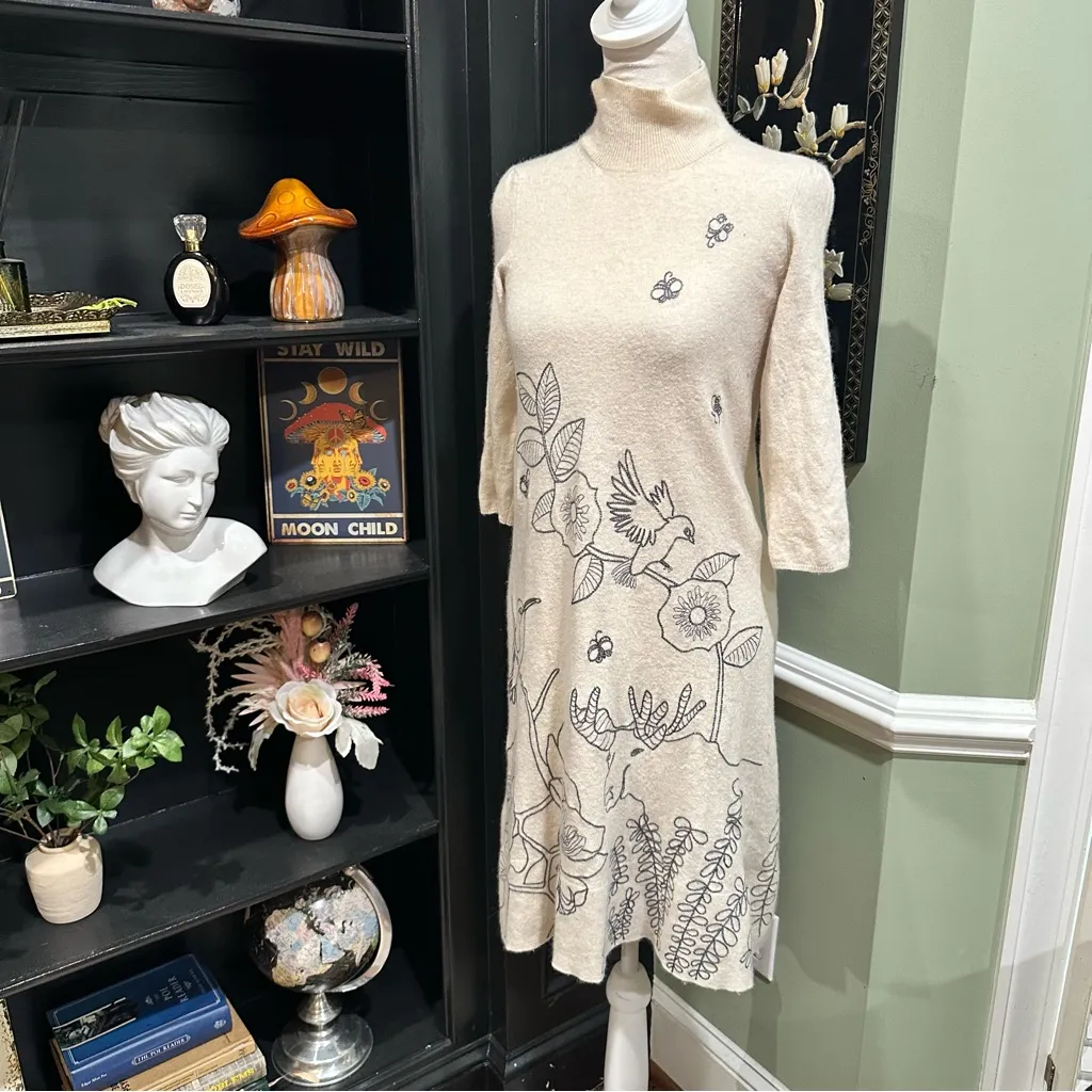 Anthropologies Spare Vista Wool Sweaterdress by Moth Size Small - Image 2