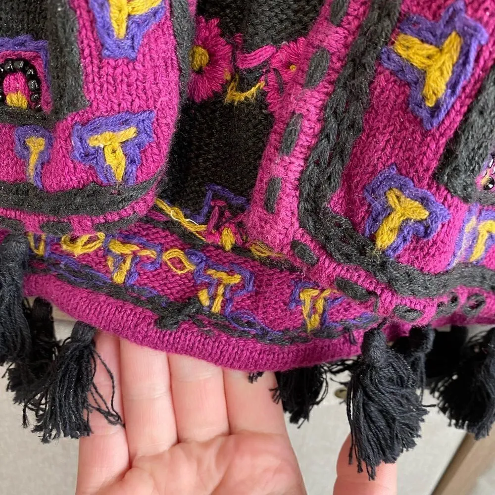 Rafia fringe vest Black Size M - Image 3